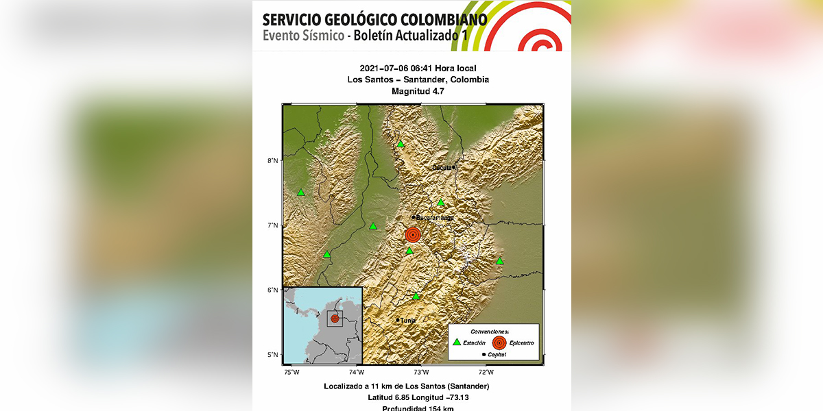 Fuerte sismo acaba de sacudir el país Es el tercero en menos de un